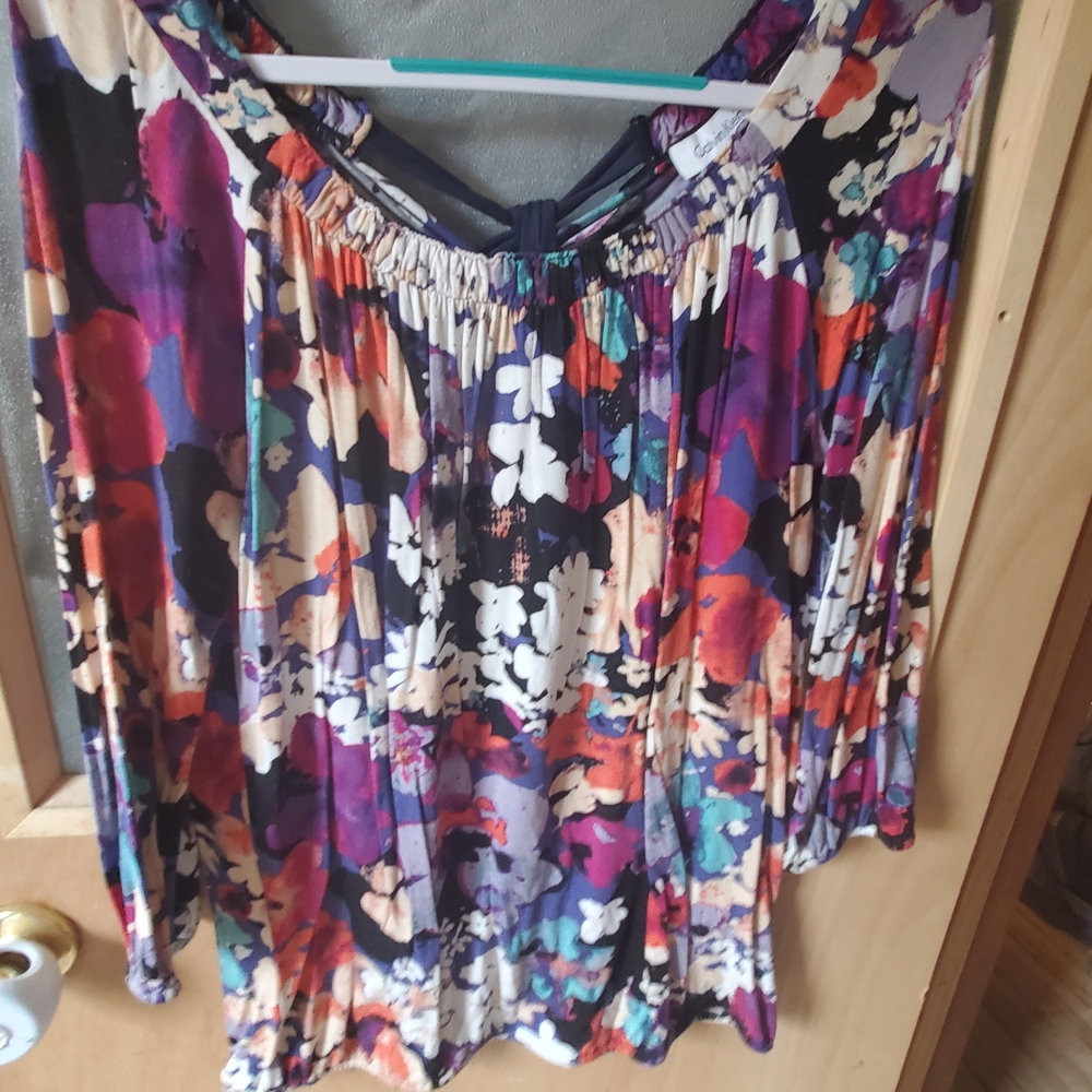 Calvin Klein Multicolor Floral Blouse
